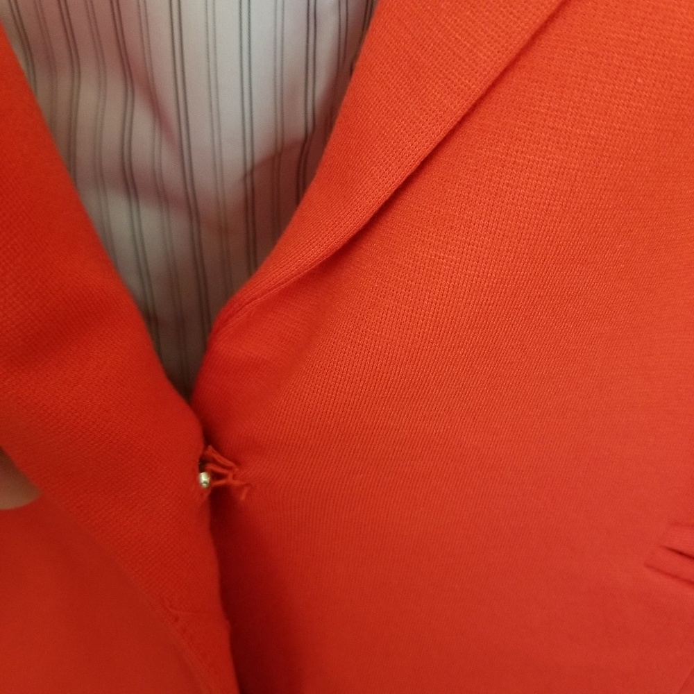 Grace Elements Red One Button Jacket Blazer 8 - image 7